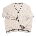 thumbnail image 4 of Cárdigan de punto suave con bordado de estrellas, chaqueta Vintage de otoño e invierno, TS, 1989, 4 of 5