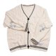 thumbnail image 4 of Cárdigan de punto suave con bordado de estrellas, chaqueta Vintage de otoño e invierno, TS, 1989, 4 of 5
