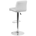 thumbnail image 5 of Home Square Faux Leather Adjustable Bar Stool in White - Set of 2, 5 of 7