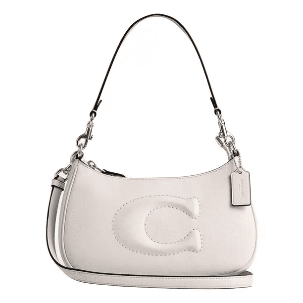 Bolsa Coach Original Teri Shoulder Bag Piel Cuero Dama Chalk