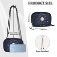 thumbnail image 4 of FORMRS Mini Crossbody Bag for Women Adjustable Rope Shoulder Casual Phone Purse, White Planet, 4 of 7