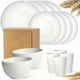 thumbnail image 3 of 16pcs Unbreakable Wheat Straw Dinnerware Sets, Reusable Tableware Set, Lightweight Microwave Dishwasher Safe, Plates, Cups, Bowls For RV Camping Picni, 3 of 5