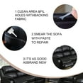 Teissuly Black Leather Repair Kits for Couches Vinyl & Upholstery
