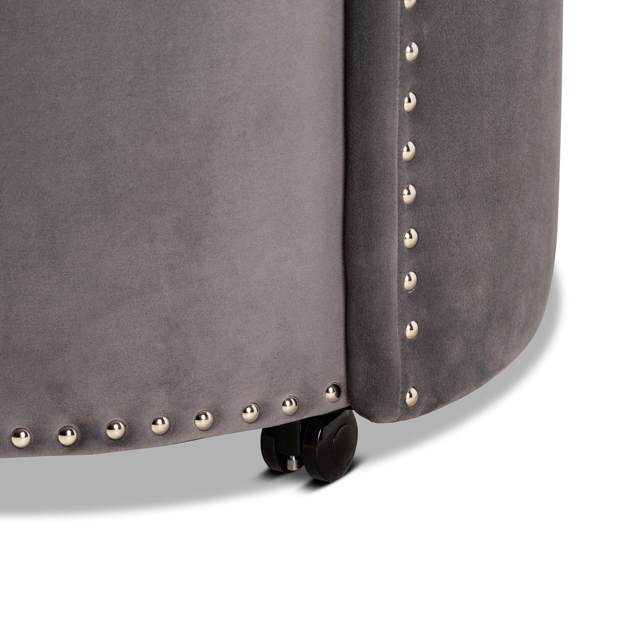 Baxton Studio Bethel Bucket Chair, Grey