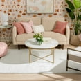thumbnail image 6 of Well Woven Ciel Ivory Ultra-Soft Multi-Textured Shimmer Pile Area Rug 3x5 (3'11" x 5'3"), 6 of 8