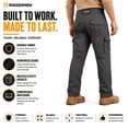 thumbnail image 2 of Riggermen Mens Cargo Work Pant Elasticated Waist Relaxed Fit Grey, 30Wx30L, 2 of 8