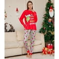 thumbnail image 2 of Pijamas familiares a juego de Navidad 2024, pijamas con estampado de dibujos animados GRC, conjunto de ropa para adultos y niños, mono de bebé + ropa para perros, 2 of 5