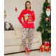thumbnail image 2 of Pijamas familiares a juego de Navidad 2024, pijamas con estampado de dibujos animados GRC, conjunto de ropa para adultos y niños, mono de bebé + ropa para perros, 2 of 5