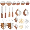thumbnail image 1 of DIY Earrings Making Kit Including Resin & Walnut Wood Pendants Iron Earring Hooks & Open Jump Rings Mix Shaped Mixed Color 156pcs/box, 1 of 6