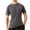Gray, variant on Men's Casual Short Sleeve Cotton T-Shirt Round Neck Solid Color Blouse Black M