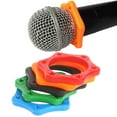 thumbnail image 3 of 5Pieces Rubber Microphone Anti-roll, Anti-fall Sleeve KTV Mic Protective Ring Black, Red,Blue,Orange Microphone Ring, 3 of 9