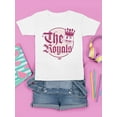 thumbnail image 3 of The Royals - Retro Gothic Crown Emoji Graphic Youth's T-shirt, 3 of 4