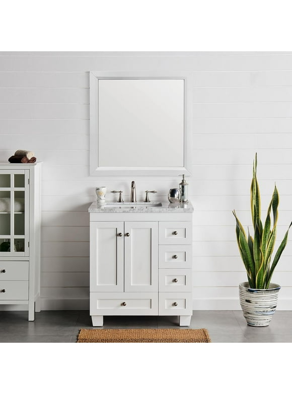 Bathroom Vanities With Tops Com, White Bathroom Vanity 30 X 180