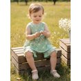 thumbnail image 6 of BemeyourBBs Toddler Baby Girl Summer Outfits Cute Daisy Dot Print Two Bowknot Sleeveless Tank Tops Ruffle Elastic Waist Shorts Set 2Pcs Summer Clothes, 6 of 9