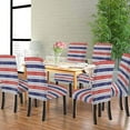 thumbnail image 3 of Chair Covers Set of 6 Independence Day Dining Room Chair Covers 4th of July Washable Elastic Chair Cover for Kitchen Outdoor Dining Room, 3 of 5