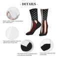 thumbnail image 4 of America Flag Retro Athletic Crew Novelty Socks for Womens Mens, 4 of 6