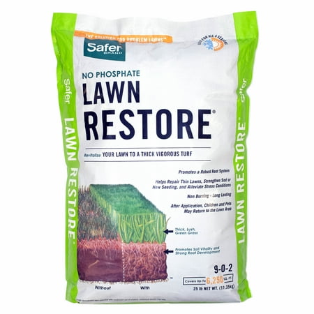 Safer Brand No Phosphate Lawn Restore Fertilizer – 25 (Best Fertilizer For Papaya)