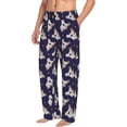 thumbnail image 3 of Mens Pajama Pants - Soft Sleep & Lounge Pants for Men, Yellow Stars Gray Koala Cuteness Casual PJ Bottoms Pants with Pockets, 3 of 5