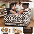 thumbnail image 4 of FKELYI 2 Piece Stretch Couch Cover with Separate Cushion Cover Non Slip Anti-Dust Armchair Slipcover Aztec Tribal Geometric Print Furniture Protector for Living Room, 4 of 7