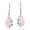 Pink, variant on Swirl Rainbow Teardrop Black Onyx Sterling Silver Dangle Earings