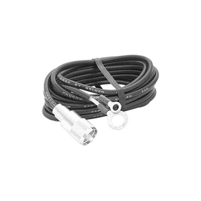 PROCOMM 20' RG8X COAX CABLE WITH LUG CONNECTORS PL8X20 