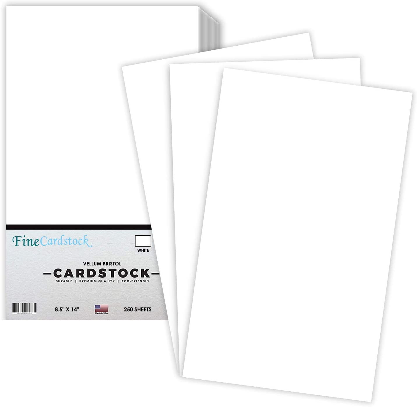 White Menu Legal Size 8.5 x 14 Inches 67 Vellum Bristol Lightweight