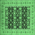 thumbnail image 1 of Ahgly Company Indoor Square Oriental Emerald Green Industrial Area Rugs, 5' Square, 1 of 4