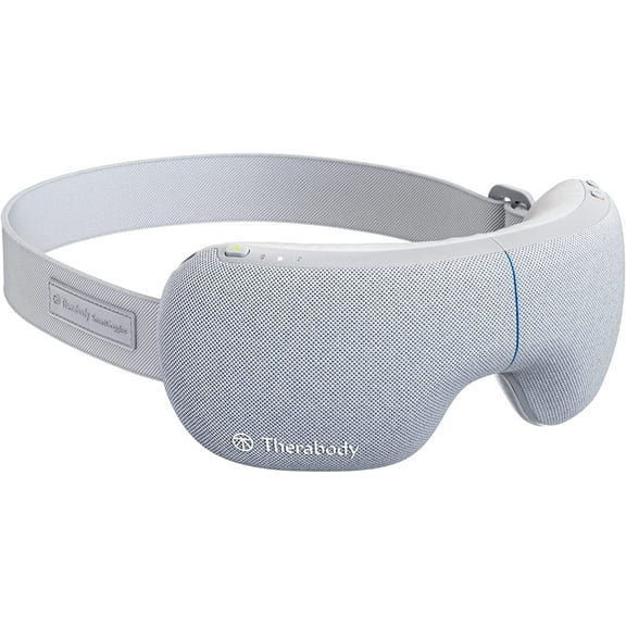 Therabody SmartGoggles Bluetooth Heated Massaging Device for Sleep, Focus, and Stress, White