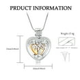 thumbnail image 2 of Latest Heart Cremation Jewelry Tree of Life Urn Ashes Necklace for Women Men Loved One Memorial Jewelry Heart Locket That Holds Ashes Ashes Necklace Keepsake Memorial Ash Jewelry, 2 of 8