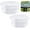 Transparent-2 Pcs, variant on 2 Pcs 2 Inch Parasol Umbrella Hole Ring Plug and Cap Set, Thicker Patio Table Hole Cover Insert, Deck Table Umbrella Holes Plug Replacement Parts for Outdoor Patio Table Garden Yard