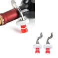 thumbnail image 4 of LOLIPPYY 2Ud Tapones Plateados Para Botella De Vino Reutilizables Y Duraderos De Materiales Alimentarios, 4 of 5