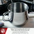 thumbnail image 3 of MAGEFESA Ideal 2-Quart Stainless Steel Milk Pot with Heat-Resistant Handle and Pour Spout, Saucepan, 3 of 6