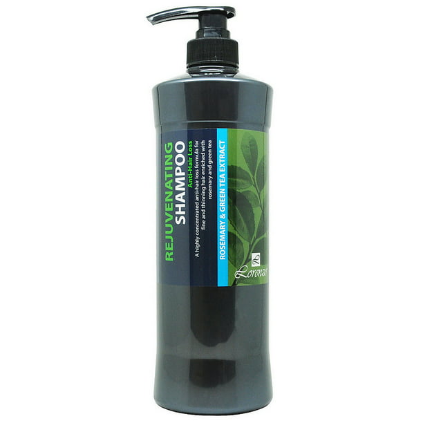 Lorenzo Rejuvenating Anti-Hair Loss Shampoo 1 L w/ Rosemary & Green Tea  Extract 
