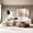 Beige, variant on BERRY NEST Modular Sectional Boneless Couch, Oversized Cloud Sofa with High Back Pillows, No Assembly Required Couches for Living Room & Apartment, Comfy Seating for Families & Renters, Black