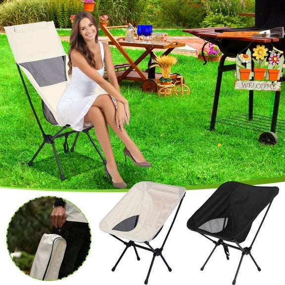 Outdoor Folding Portable Chair, Camping Leisure Chair, Barbecue and Fishing Chair, Lightweight Foldable Seat, Ideal for Outdoor Activities