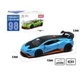 thumbnail image 3 of 1/40 Lamborghini Huracan STO Super Racing Toy Car For Children CCA Diecast Metal Miniature Model Pull Back Collection Gift Boys Display Box, 3 of 6