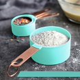 thumbnail image 3 of Measuring Cups and Spoons Set, Stainless Steel Handle, Reusable Food Grade Tools with Precise Scale Design for Accurate Measurement in Cooking & Baking, Set of 8 (Flat Bottom Design), 3 of 5