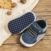 HsdsBebe Baby Boys Girls Shoes Infant High Tops Ankle Sneakers Soft Anti-Slip Sole for First Walkers 3-18 Months