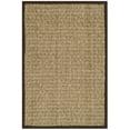 thumbnail image 3 of SAFAVIEH Natural Fiber Arbor Bordered Area Rug, Natural/Dark Brown, 3' x 5' - Coastal Design, Natural & Dark Brown, Seagrass, Ideal for Entryway, Kitchen, Living Room, Office, Bathroom, Bedside, 3 of 12