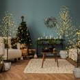 thumbnail image 2 of Lightshare Set of 3 Star Light Trees Christmas Decorations, Including 3 feet, 5 feet, and 6 feet, Warm White Christmas Tree, Brown Branch, 2 of 6