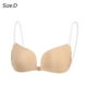 thumbnail image 2 of 2 pares de sujetadores adhesivos invisibles sin tirantes Pushup Sticky Bras para mujeres Cubiertas de pezones Sujetador de silicona en forma de ala reutilizable con correas para los hombros Zhivalor BST3054045-4, 2 of 7