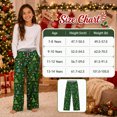 thumbnail image 2 of Aideaone Girls Christmas Pajama Pants Holiday Sleepwear Loose Fit Lounge Pants 7-14 Years, 2 of 2