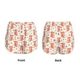 thumbnail image 5 of Picia Squirrel And Maple Leaf Pattern Women's 2 in 1 Athletic Running Shorts High Waisted Workout Casual Gym Sweat Shorts with Comfy Liner Zipper Pockets-Large, 5 of 9
