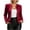 Red, variant on Women's Double Breasted Blazer Jacket Long Sleeve Slim Fit Cardigan Casual Solid Color Suit Jacket​