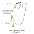 thumbnail image 5 of ChainsHouse 14K Gold Eyeglasses Chain Holder for Women and Men, Necklace Strap for Sunglasses, 5 of 8