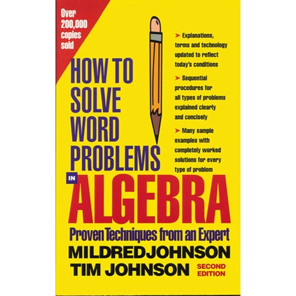 Pre-Owned How to Solve Word Problems in Algebra, 2nd Edition (Paperback) 0071343075 9780071343077