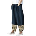 thumbnail image 1 of VEKDONE Womens Linen Long Pants Navy L, 1 of 1