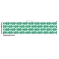 thumbnail image 3 of Boho Sofa Upholstery Fabric by the Yard, Oriental Pattern Japanese Ethnic Waves Scrolling Clouds Design Print, Decorative Fabric for DIY and Home Accents, Cream and Dark Seafoam by Ambesonne, 3 of 5