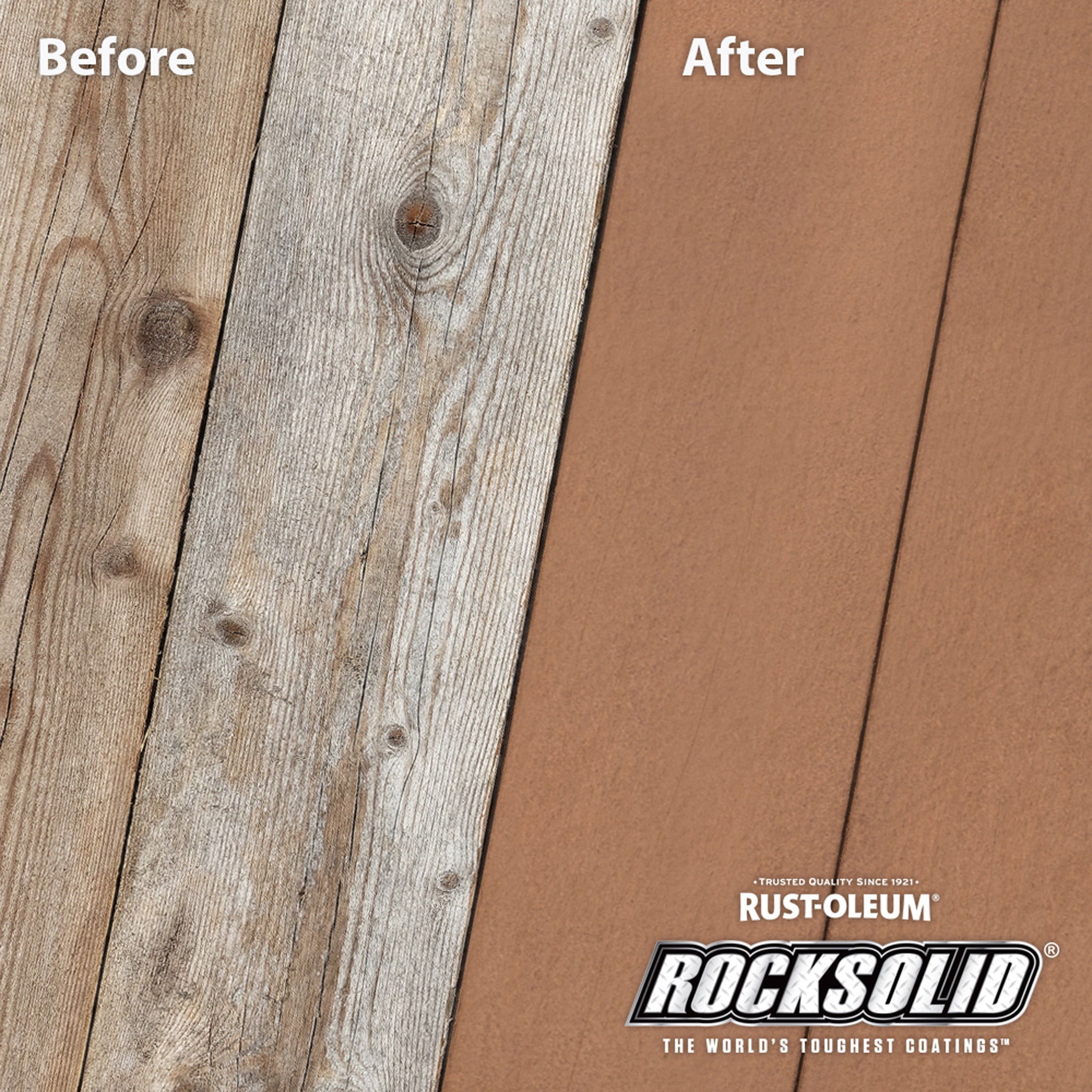 Santa Fe, Rust-Oleum RockSolid 6X Exterior Wood Deck Coat-319662T, Gallon