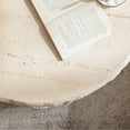 thumbnail image 5 of Coffee Tables MgO Mid-Century Round Centre Coffee Table Vintage Faux Stone Sofa Pre-Modern Coffee Tables Beige Coffee Table for Living Room Office Apartment,Wooden Coffee Tables, 5 of 10